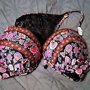 Time & Tru Floral Bikini Top Size LG